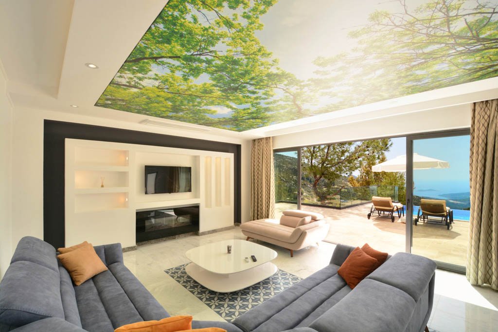Kalkan İslamlar, Antalya'da Deniz ve Dağ Manzaralı Lüks Villa