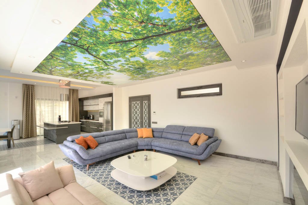 Kalkan İslamlar, Antalya'da Deniz ve Dağ Manzaralı Lüks Villa