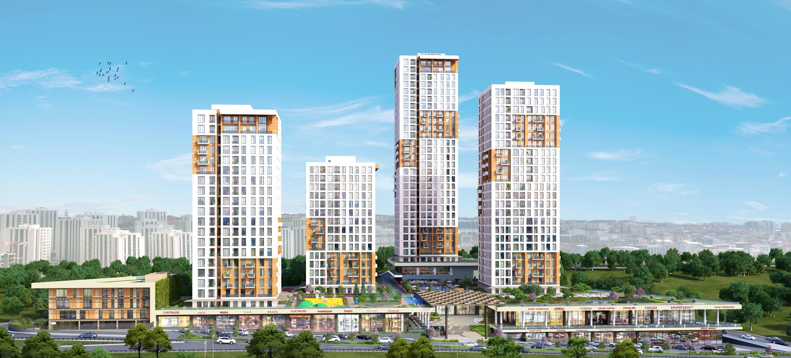 İstanbul'da Modern Mimarisi ile Premium Daireler