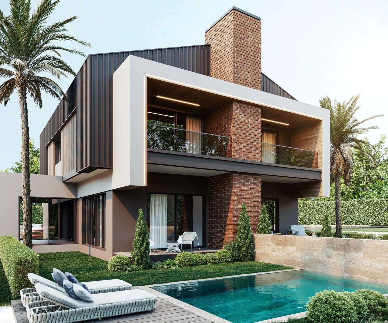 Antalya'da Satılık Lüks 4 Yatak Odalı Villalar